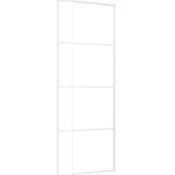 vidaXL Porte coulissante Verre ESG dépoli et aluminium 76x205 cm
