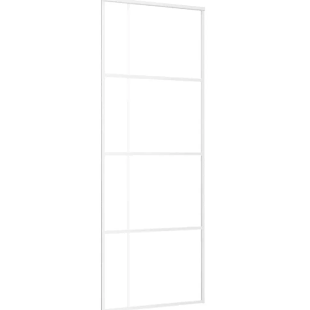 vidaXL Porte coulissante Verre ESG et aluminium 76x205 cm
