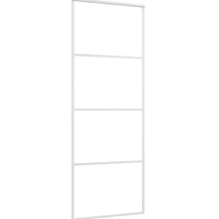 vidaXL Porte coulissante Verre ESG et aluminium 76x205 cm