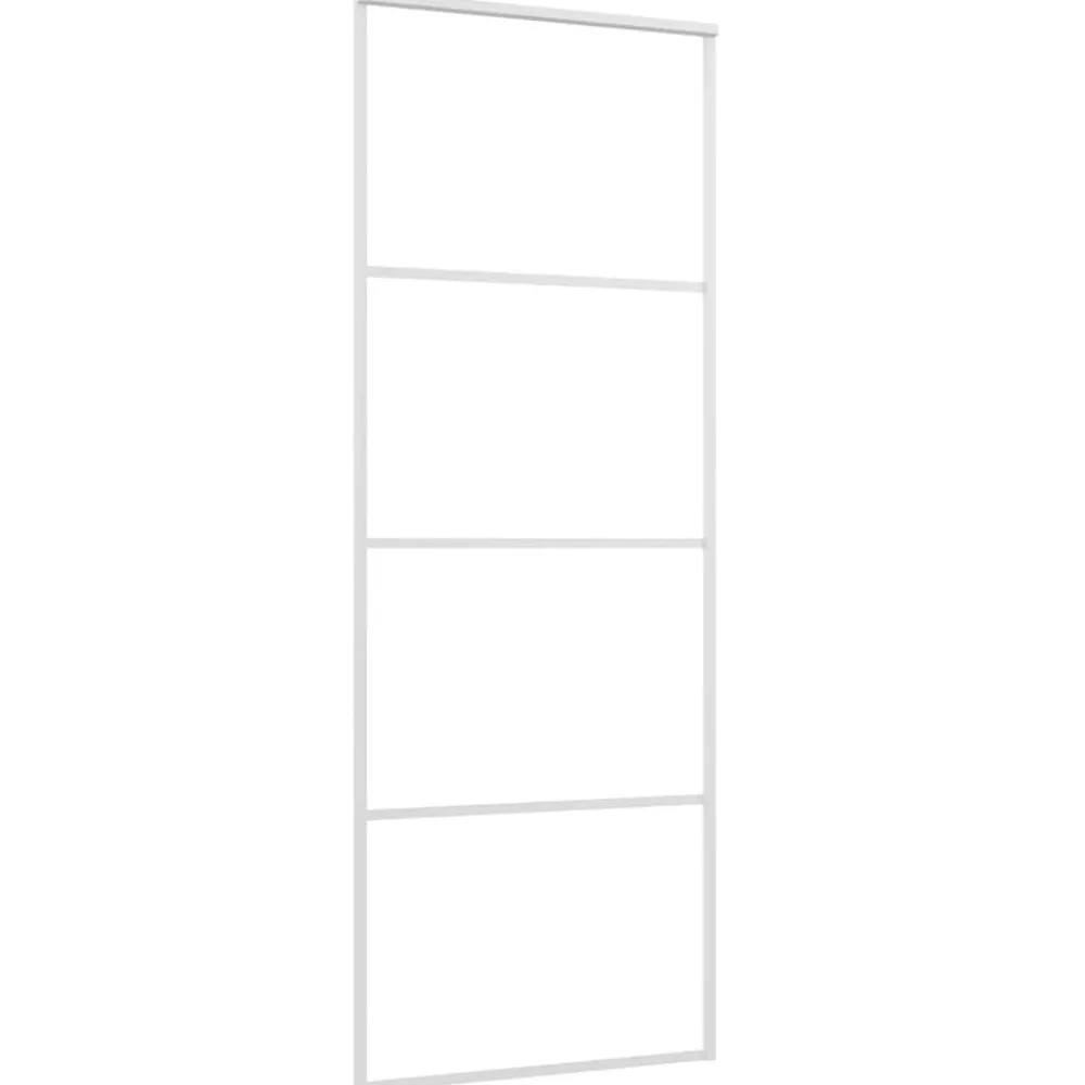vidaXL Porte coulissante Verre ESG et aluminium 76x205 cm