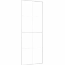 vidaXL Porte coulissante Verre ESG et aluminium 76x205 cm