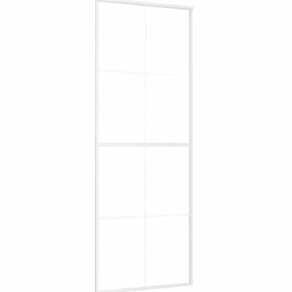 vidaXL Porte coulissante Verre ESG et aluminium 76x205 cm
