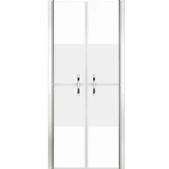 vidaXL Porte de douche ESG demi-dépoli 71x190 cm