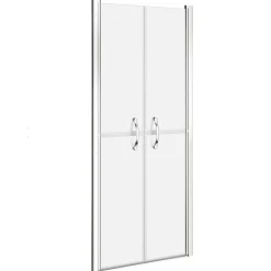 Plomberie-vidaXL Porte de douche ESG dépoli 71x190 cm Argent