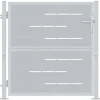 vidaXL Porte de Jardin Argenté 85 x 97 cm Acier inoxydable