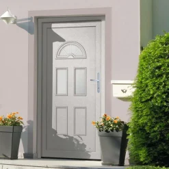 vidaXL Porte d'entrée blanc 88x208 cm PVC