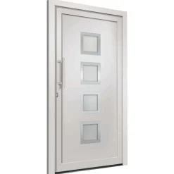 vidaXL Porte d'entrée Blanc 88x200 cm