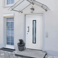 Matériaux De Construction-vidaXL Porte d'entrée 88x200 cm PVC Blanc