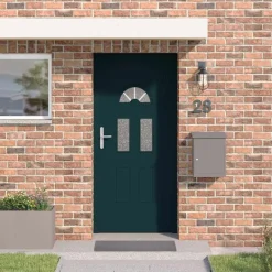 vidaXL Porte d'entrée Blanc 88x200 cm PVC