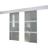 Matériaux De Construction-vidaXL Porte double coulissante Verre
