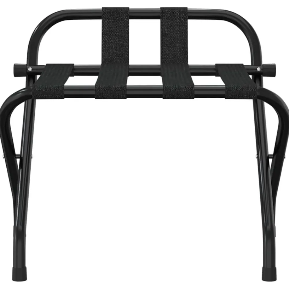 Bagages & Maroquinerie-vidaXL Porte-bagages avec dossier 56x39x52 cm Noir