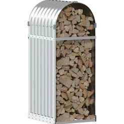 vidaXL Porte-bûches é 40x45x100 cm acier galvanisé
