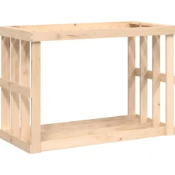 Accessoires Pour Cheminées & Poêles À Bois-vidaXL Porte-bûches d’extérieur 108x52x74 cm Bois massif de pin Naturel