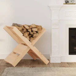 Accessoires Pour Cheminées & Poêles À Bois-vidaXL Porte-bûches 47x39,5x48 cm Bois massif de pin Naturel