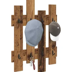 vidaXL Porte-manteau mural Montage mural 60 x 3 x 82 cm