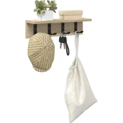 Étagères-vidaXL Porte-manteau mural Chêne Sonoma 40 x 10,5 x 10,5 cm Ch&ecirc;ne sonoma