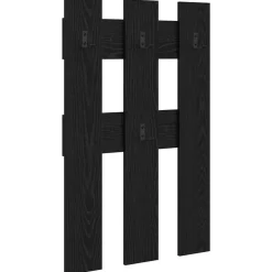 vidaXL Porte-manteau mural Montage mural Chêne noir 65 x 3 x 100 cm