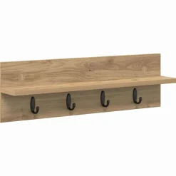 vidaXL Porte-manteau mural Chêne artisanal 60 x 10,5 x 18 cm