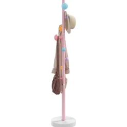 Décorations-vidaXL Porte-manteau 172 cm fer enduit de poudre Rose