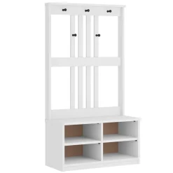 vidaXL Portemanteau SANDNES 87x40x159,5 cm bois massif pin