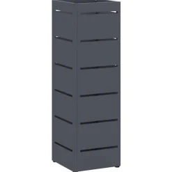 Produits Ménagers-vidaXL Porte-parapluie 15,5 x 15,5 x 49 cm Métal Anthracite
