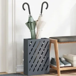 vidaXL Porte-parapluie 28 x 12 x 41 cm Acier