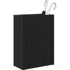 vidaXL Porte-parapluie Chêne noir 40 x 20 x 55,5 cm Bois d'ingénierie