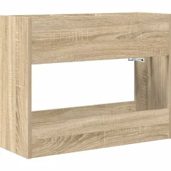Produits Ménagers-vidaXL Porte-parapluie Chêne Sonoma 65 x 24 x 50 cm Bois d'ingénierie Ch&ecirc;ne sonoma