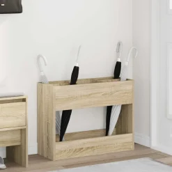 Produits Ménagers-vidaXL Porte-parapluie Chêne Sonoma 65 x 24 x 50 cm Bois d'ingénierie Ch&ecirc;ne sonoma