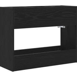 Produits Ménagers-vidaXL Porte-parapluie Chêne noir 65 x 24 x 50 cm Bois d'ingénierie Chêne noir