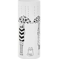 Produits Ménagers-vidaXL Porte-parapluie Femmes Acier Blanc