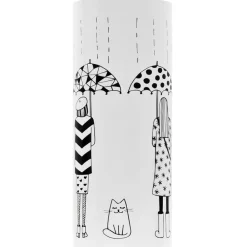 Produits Ménagers-vidaXL Porte-parapluie Femmes Acier Blanc