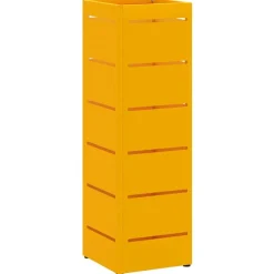 Produits Ménagers-vidaXL Porte-parapluie Moutarde 15,5 x 15,5 x 49 cm Métal jaune moutarde