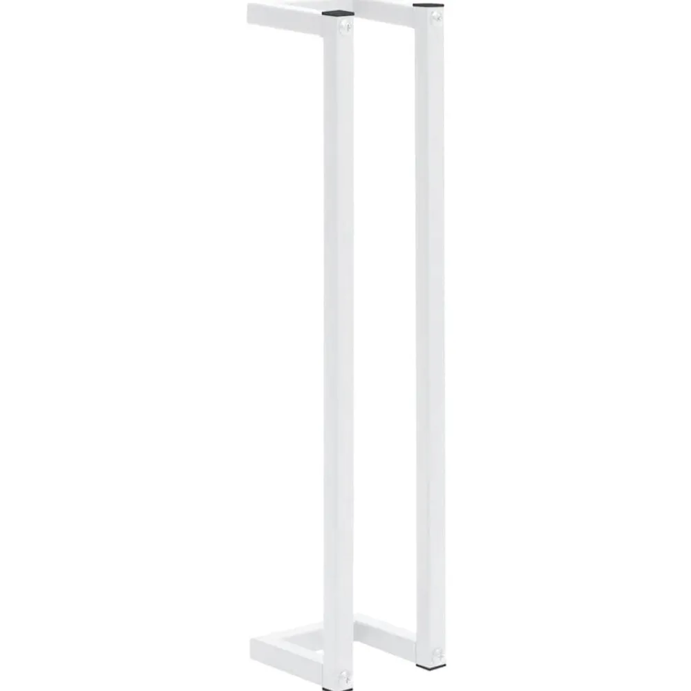 Accessoires De Salle De Bain-vidaXL Porte-serviette 12,5x12,5x60 cm Acier Blanc