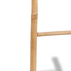 Accessoires De Salle De Bain-vidaXL Porte-serviette en bambou avec 6 crochets