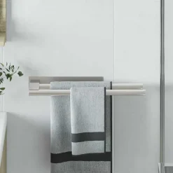 Accessoires De Salle De Bain-vidaXL Porte-serviettes 40 x 9 x 4 cm Acier inoxydable Argenté