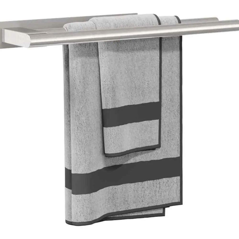 Accessoires De Salle De Bain-vidaXL Porte-serviettes 40 x 9 x 4 cm Acier inoxydable Argenté