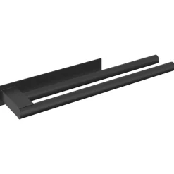 Accessoires De Salle De Bain-vidaXL Porte-serviettes 40 x 9 x 4 cm Acier inoxydable Noir