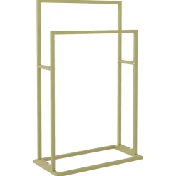 Accessoires De Salle De Bain-vidaXL Porte-serviettes sur pied 48x24x78,5 cm Fer Doré