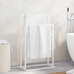vidaXL Porte-serviettes sur pied 48x24x78,5 cm Fer