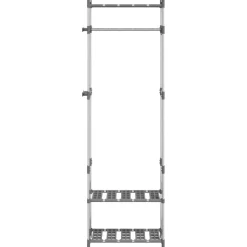 vidaXL Porte-vêtements à 3 niveaux Argenté 59x29x192 cm Aluminium