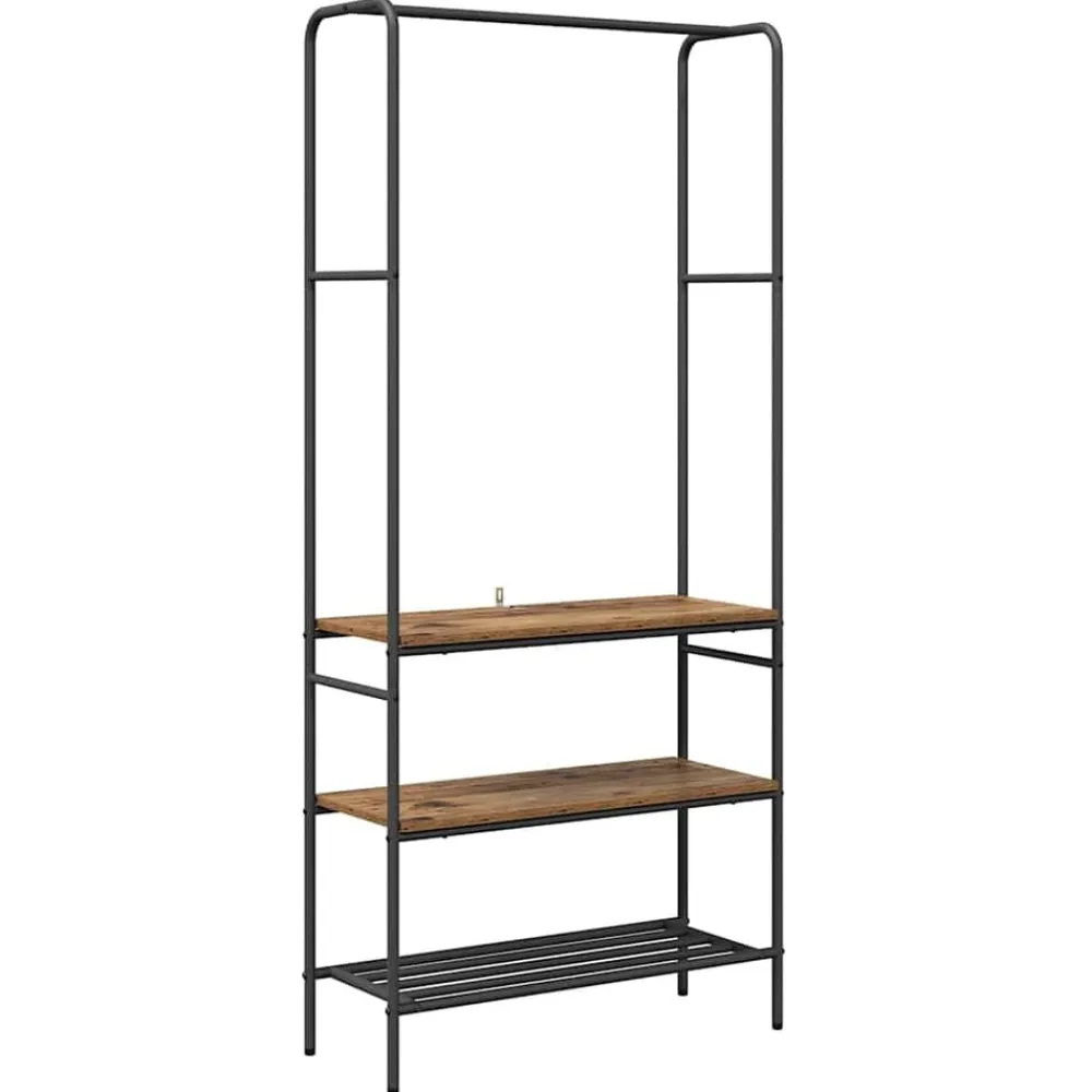 vidaXL Porte-vêtements 77 x 30 x 171 cm Bois d'ingénierie