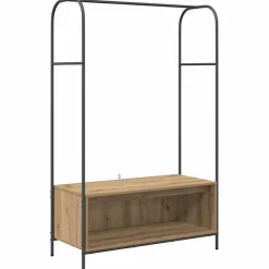 vidaXL Porte-vêtements Chêne brun 100 x 44 x 160 cm Bois d'ingénierie