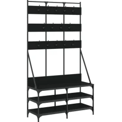 vidaXL Porte-vêtements et rangement des chaussures 100x40x184 cm