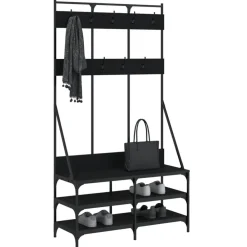vidaXL Porte-vêtements et rangement des chaussures 100x40x184 cm