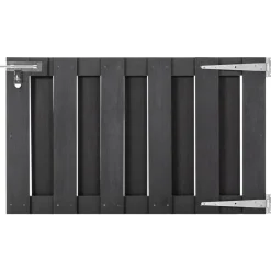 vidaXL Portillon WPC 100x60 cm Gris