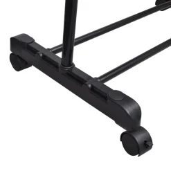 vidaXL Port-manteau réglable 4 roulettes 1 rail d'accrochage