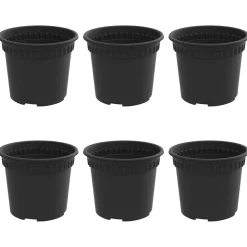 vidaXL Pot à fleurs rond 6 pcs Ø 12,5 x 10 cm Plastique