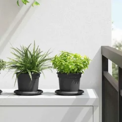 vidaXL Pot à fleurs rond 6 pcs Ø 12,5 x 10 cm Plastique