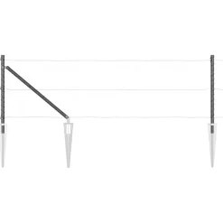 Clôtures & Barrières-vidaXL Poteau de clôture. 52 pcs 3,2 x 3,2 x 105 cm Gris